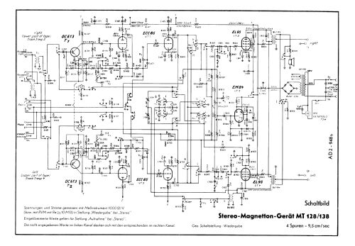 Stereo-Magnettongerät MT128, MT138; Körting-Radio; (ID = 2643001) Sonido-V