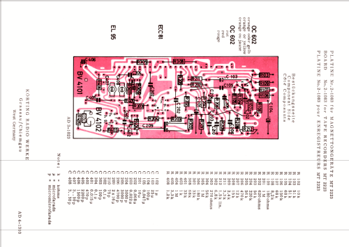 Magnettongerät MT2223, MT2233, MT2243; Körting-Radio; (ID = 2642930) R-Player