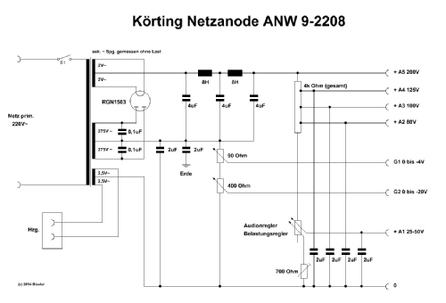 Netzanodengerät ANW-2208/IX ANW-9-2208; Körting-Radio; (ID = 1844603) Aliment.