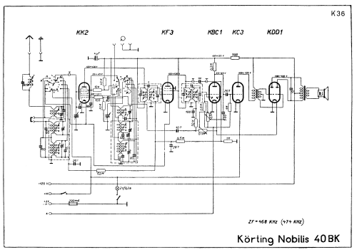 Nobilis 40BK; Körting-Radio; (ID = 44764) Radio