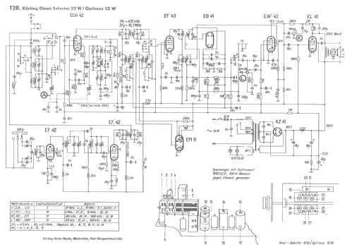 Optimus 52W; Körting-Radio; (ID = 602087) Radio