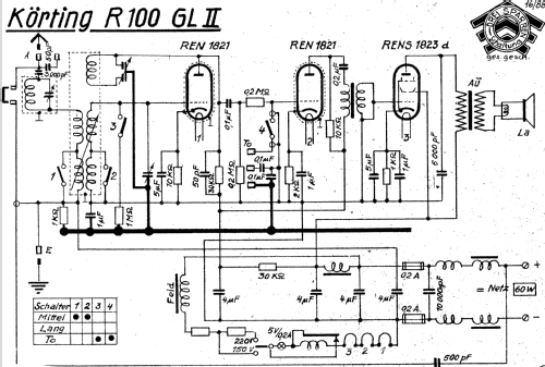 R100GL ; Körting-Radio; (ID = 1069779) Radio