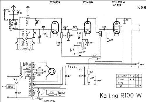 R100W; Körting-Radio; (ID = 215745) Radio