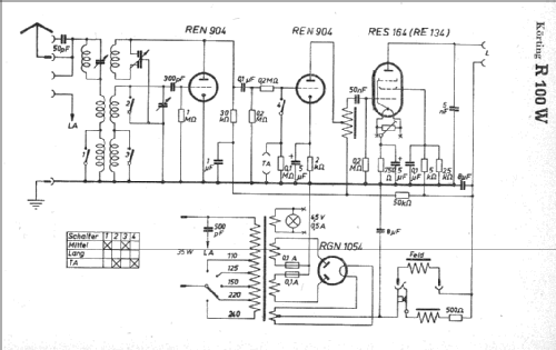 R100W; Körting-Radio; (ID = 4819) Radio