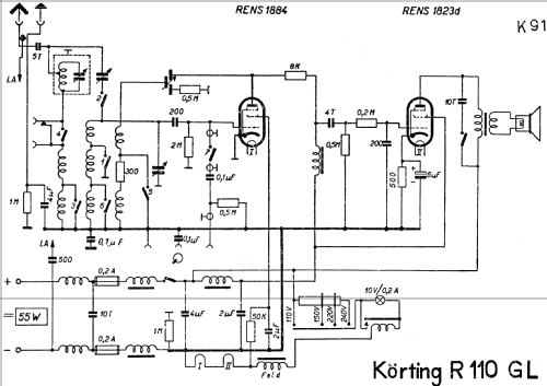 R110GL; Körting-Radio; (ID = 215749) Radio