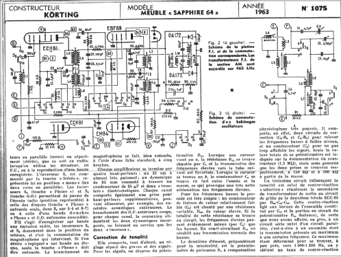 Sapphire 64 24861; Körting-Radio; (ID = 290427) Radio