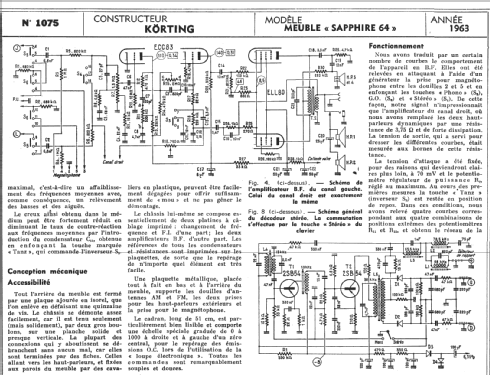 Sapphire 64 24861; Körting-Radio; (ID = 290428) Radio