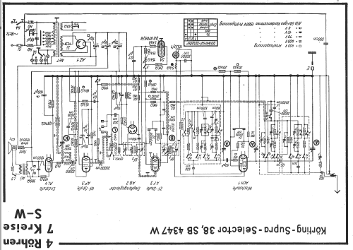 Supra-Selector 38 SB4347W; Körting-Radio; (ID = 14371) Radio