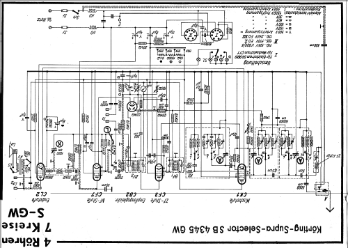 Supra-Selector SB4345GW; Körting-Radio; (ID = 14396) Radio