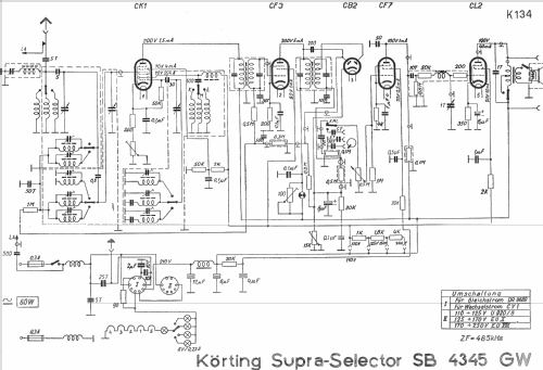 Supra-Selector SB4345GW; Körting-Radio; (ID = 1468133) Radio