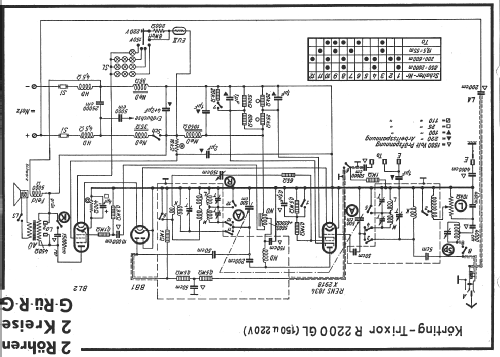 Trixor R2200GL; Körting-Radio; (ID = 14406) Radio