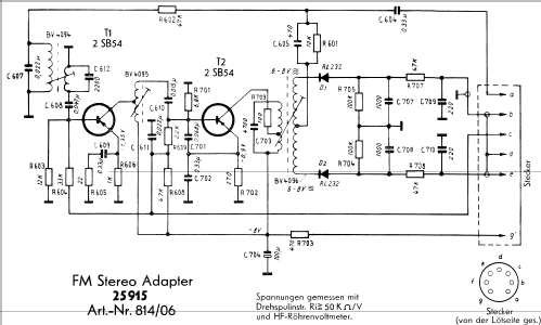 UKW-Stereo-Adapter 25915 814/06; Körting-Radio; (ID = 425787) mod-past25