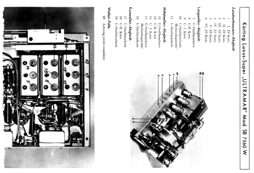 Ultramar SB7360W; Körting-Radio; (ID = 17988) Radio