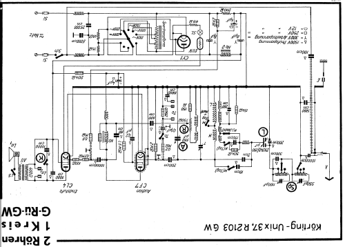 Unix 37GW R2103GW; Körting-Radio; (ID = 14382) Radio