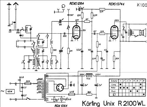 Unix R2100WL; Körting-Radio; (ID = 221630) Radio