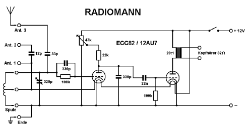 Radiomann ECC82 Jubiläumsausgabe 2004; Kosmos, Franckh´sche (ID = 167218) Kit