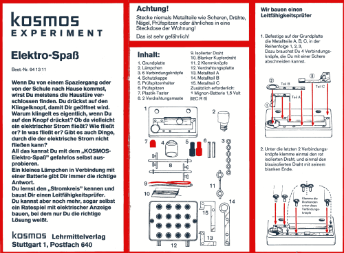 Elektro-Spaß ; Kosmos, Franckh´sche (ID = 2028793) Kit