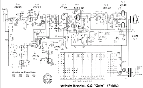 Golm Fidelio; Krechlok KG, W.; (ID = 434339) Radio