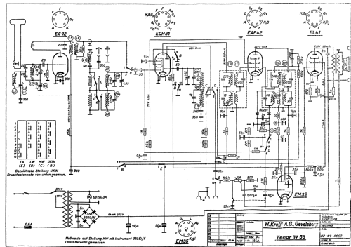 Tenor W53 83-67-5602; Krefft AG, W.; (ID = 209475) Radio