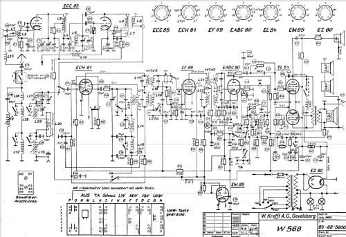 Weltfunk W568-3RK 83-68-5606; Krefft AG, W.; (ID = 321103) Radio