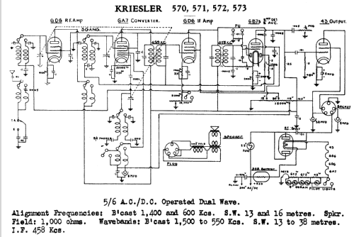 571 Ch= 570; Kriesler Radio (ID = 753276) Radio