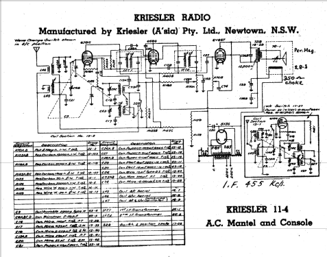 Beehive 11-4G Ch= 11-4; Kriesler Radio (ID = 2420730) Radio