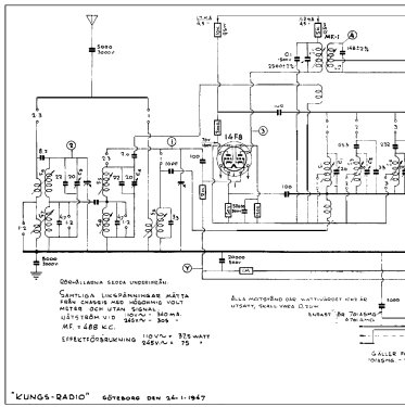 701A Radio Kungs Brand; Göteborg, build 1947, 1 pictures |Radiomuseum.org