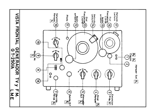 Generador TV y FM GT-250-A; LME Laboratorio de (ID = 742771) Ausrüstung