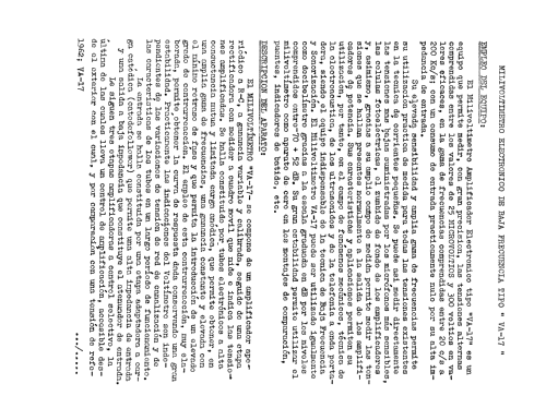 Milivoltímetro Electrónico B.F. VA-17; LME Laboratorio de (ID = 754961) Equipment