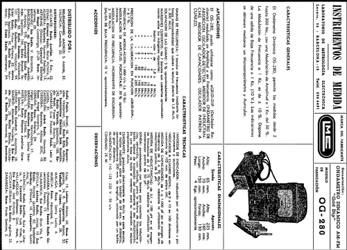 Ondámetro Dinámico AM-FM OG-280 ; LME Laboratorio de (ID = 609745) Equipment