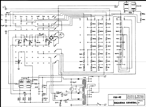 Voltímetro Electrónico VM-40; LME Laboratorio de (ID = 609730) Equipment