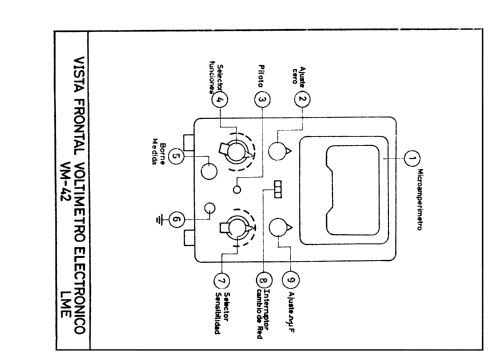Voltímetro Electrónico VM-42; LME Laboratorio de (ID = 754813) Equipment