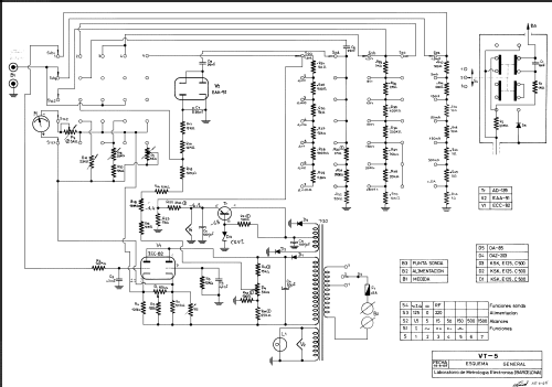 Voltímetro Electrónico VT-5; LME Laboratorio de (ID = 755084) Ausrüstung