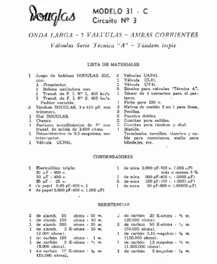 31C-2; Laboratorios Douglas (ID = 2931153) Kit