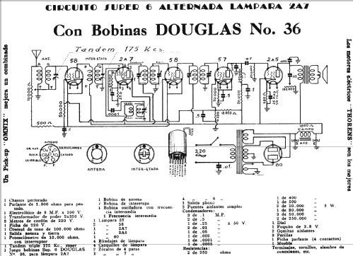 36 - Super 6 - AC only; Laboratorios Douglas (ID = 923895) Kit