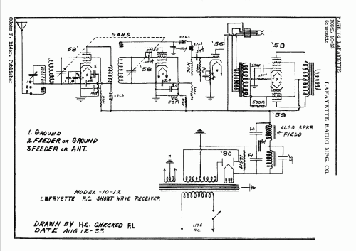 10-12 Short Wave Receiver; Lafayette Radio & TV (ID = 573177) Radio