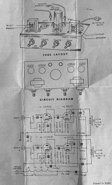 4-Tube AC/DC Stereo Phono Amplifier 99-01547; Lafayette Radio & TV (ID = 2836182) Ampl/Mixer