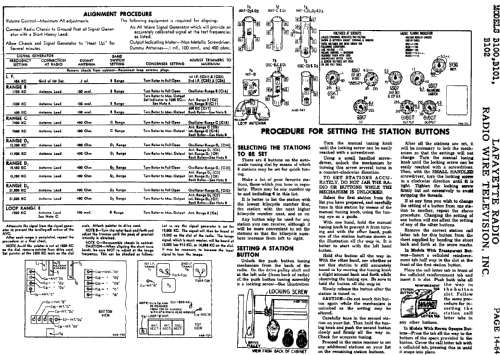 B-100 Ch= B-100; Lafayette Radio & TV (ID = 662527) Radio