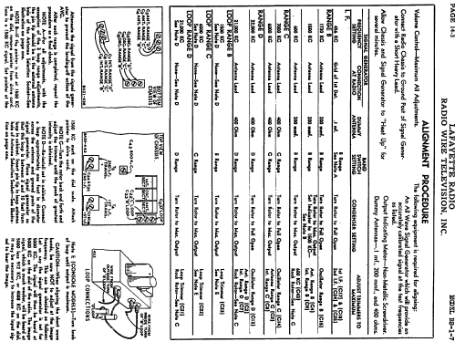 BB1-7; Lafayette Radio & TV (ID = 662164) Radio