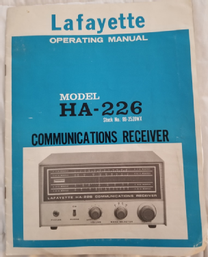 Communications Receiver HA-226; Lafayette Radio & TV (ID = 2734351) Radio