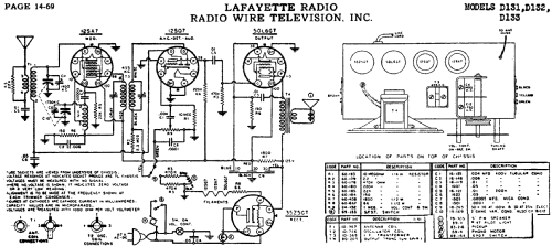 D-133 ; Lafayette Radio & TV (ID = 661372) Radio