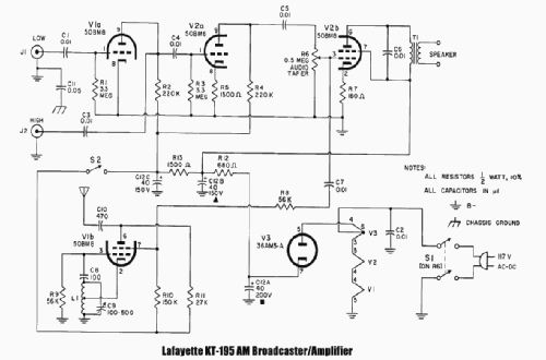 KT-195 ; Lafayette Radio & TV (ID = 2728347) Commercial Tr