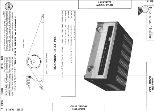 FM Tuner LT-80; Lafayette Radio & TV (ID = 521908) Radio