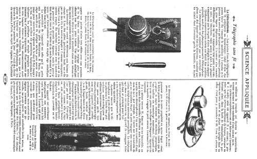 Détectophone - Poste à galène ; Landry, Justin, Ing. (ID = 1830517) Galena