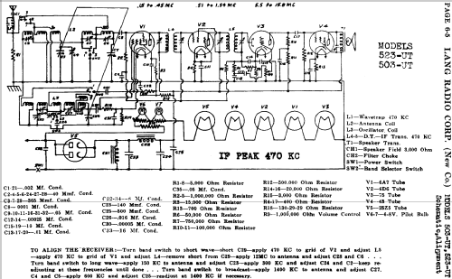 503-UT ; Lang Radio Corp.; (ID = 475251) Radio