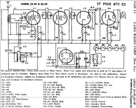 50-UP ; Lang Radio Corp.; (ID = 475243) Radio