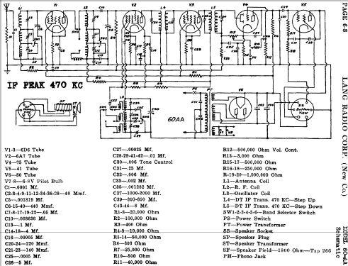 60-AA ; Lang Radio Corp.; (ID = 475245) Radio