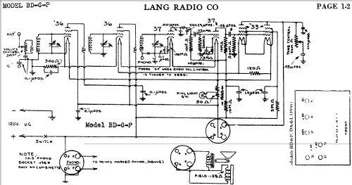 BD-6-P ; Lang Radio Corp.; (ID = 475227) Radio