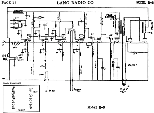 R-8 ; Lang Radio Corp.; (ID = 475223) Radio