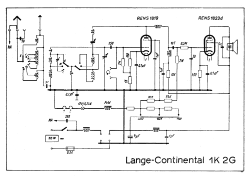 Continental 1K2 ; Lange GmbH, Johannes (ID = 1505002) Radio